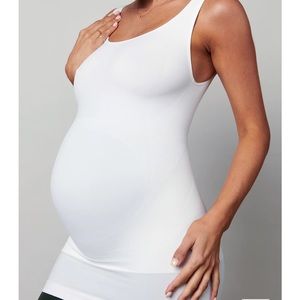 BLANQI Everyday Maternity Belly Support Tank Top Size Large White - NEW w/TAGS